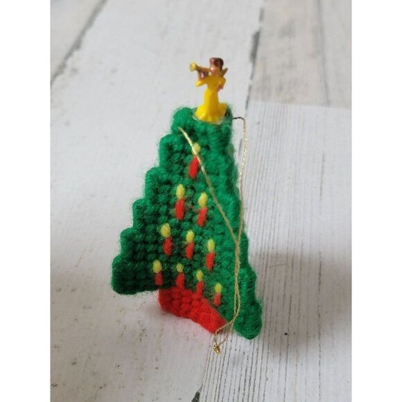 Crochet Xmas tree angel topper ornament Xmas decor - Picture 1 of 4
